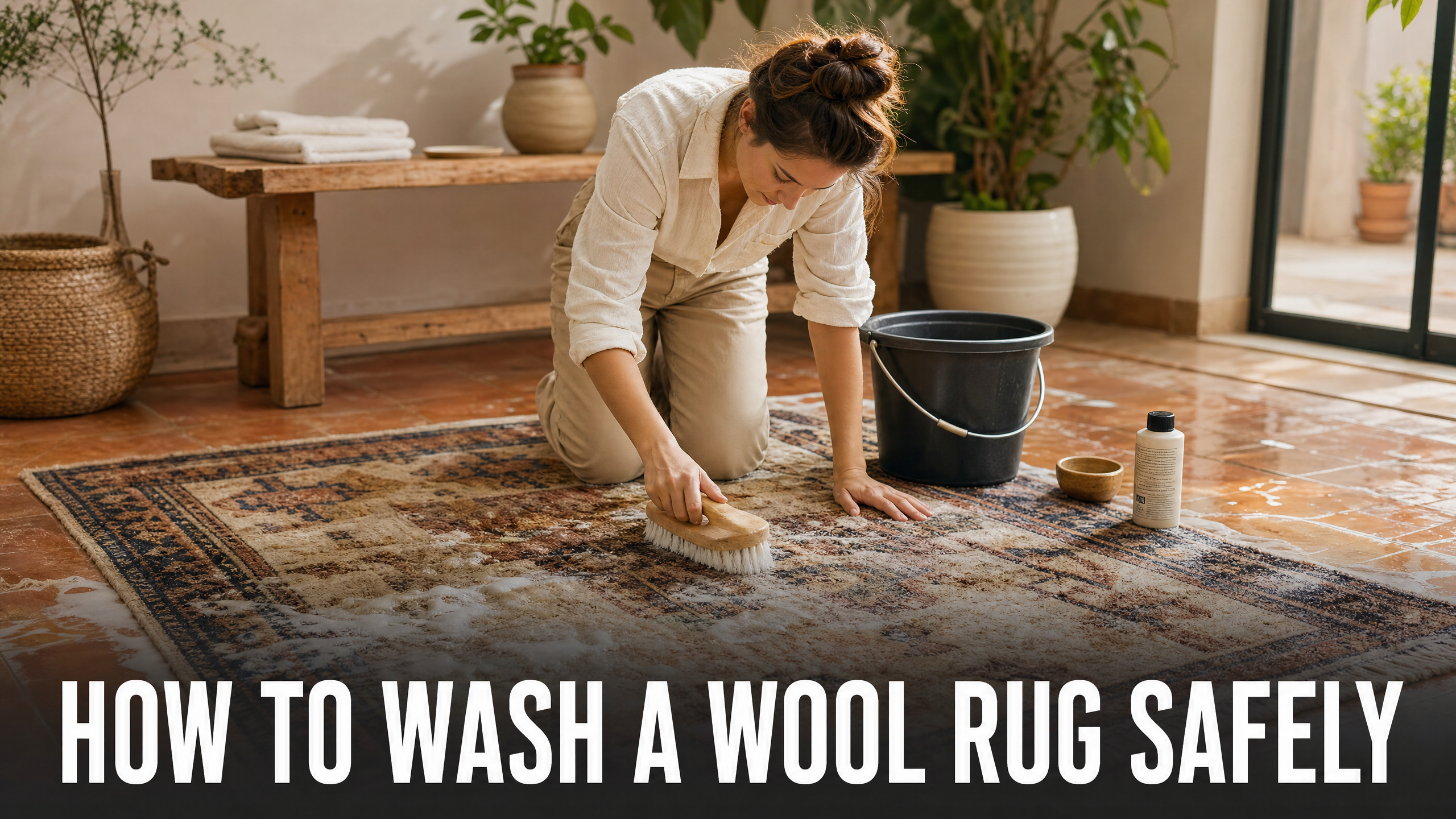 How to Wash a Wool Rug Safely During COVID-19