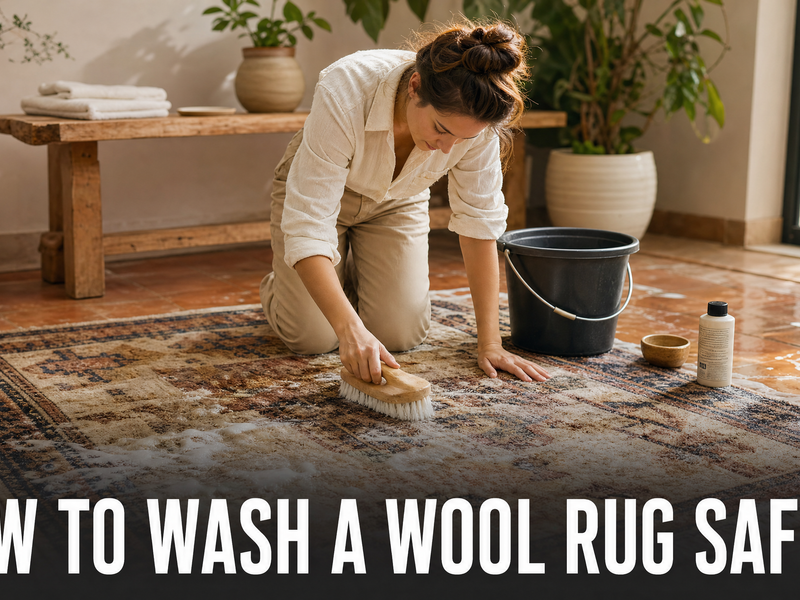 How to Wash a Wool Rug Safely During COVID-19