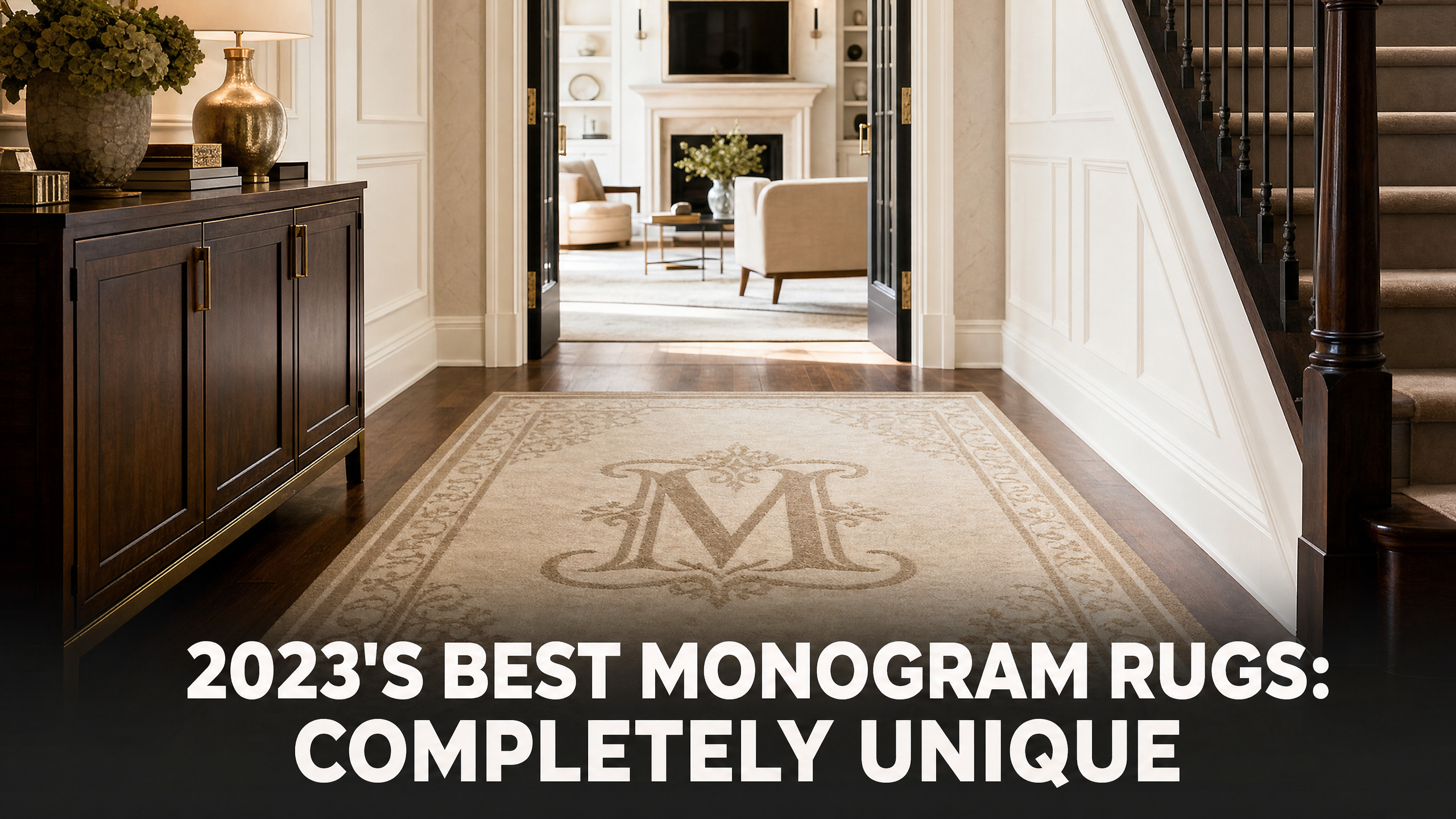 2026's Best Monogram Rugs - Completely Unique, Just For You