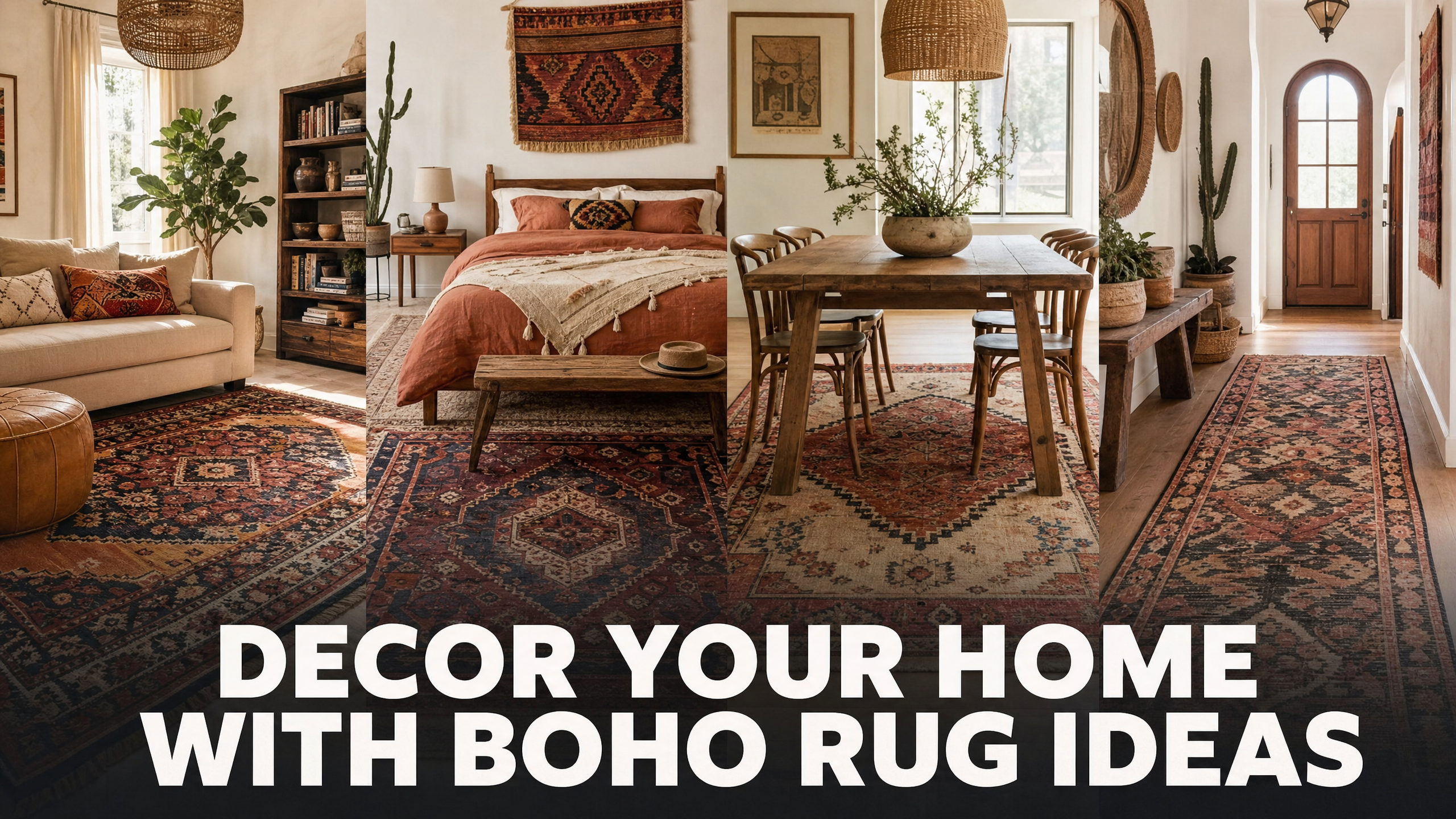 Decor Your Home With Boho Rug Ideas