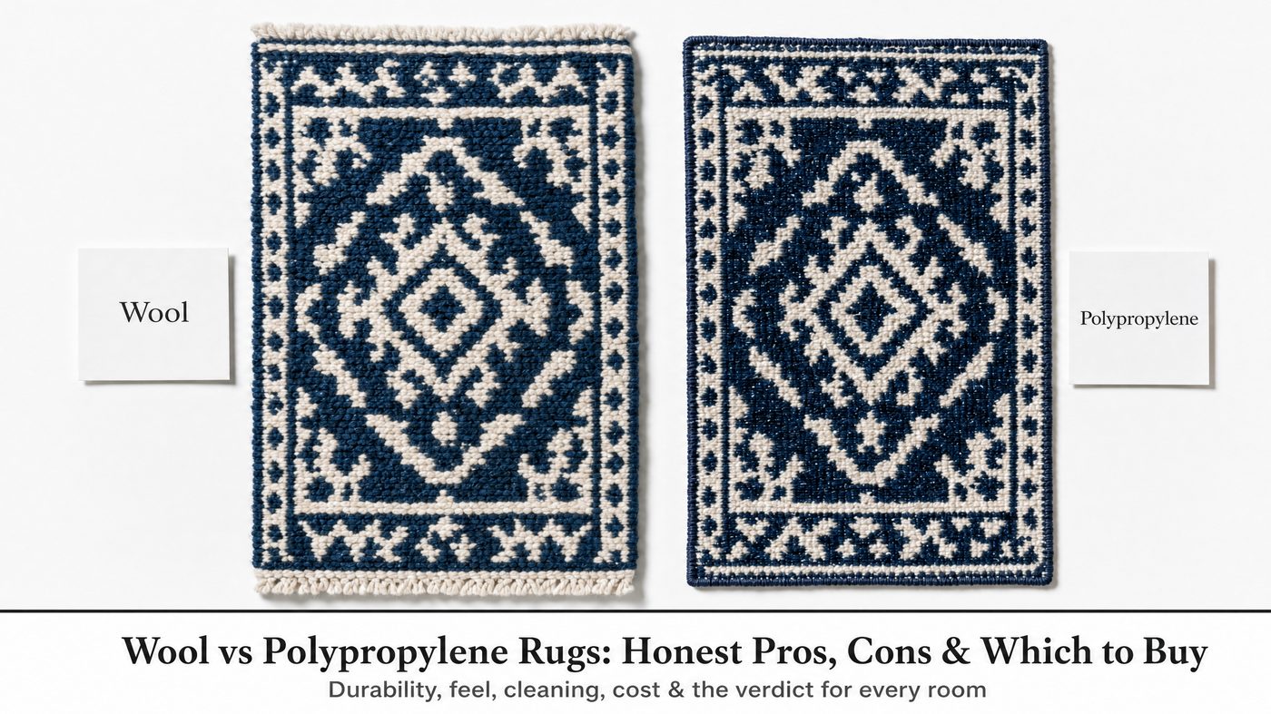 Wool vs polypropylene rugs - honest pros and cons comparison