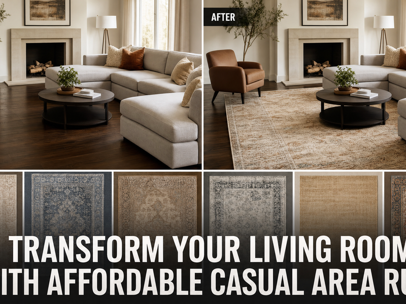 Ready to Transform Your Living Room with Affordable Casual Area Rugs?