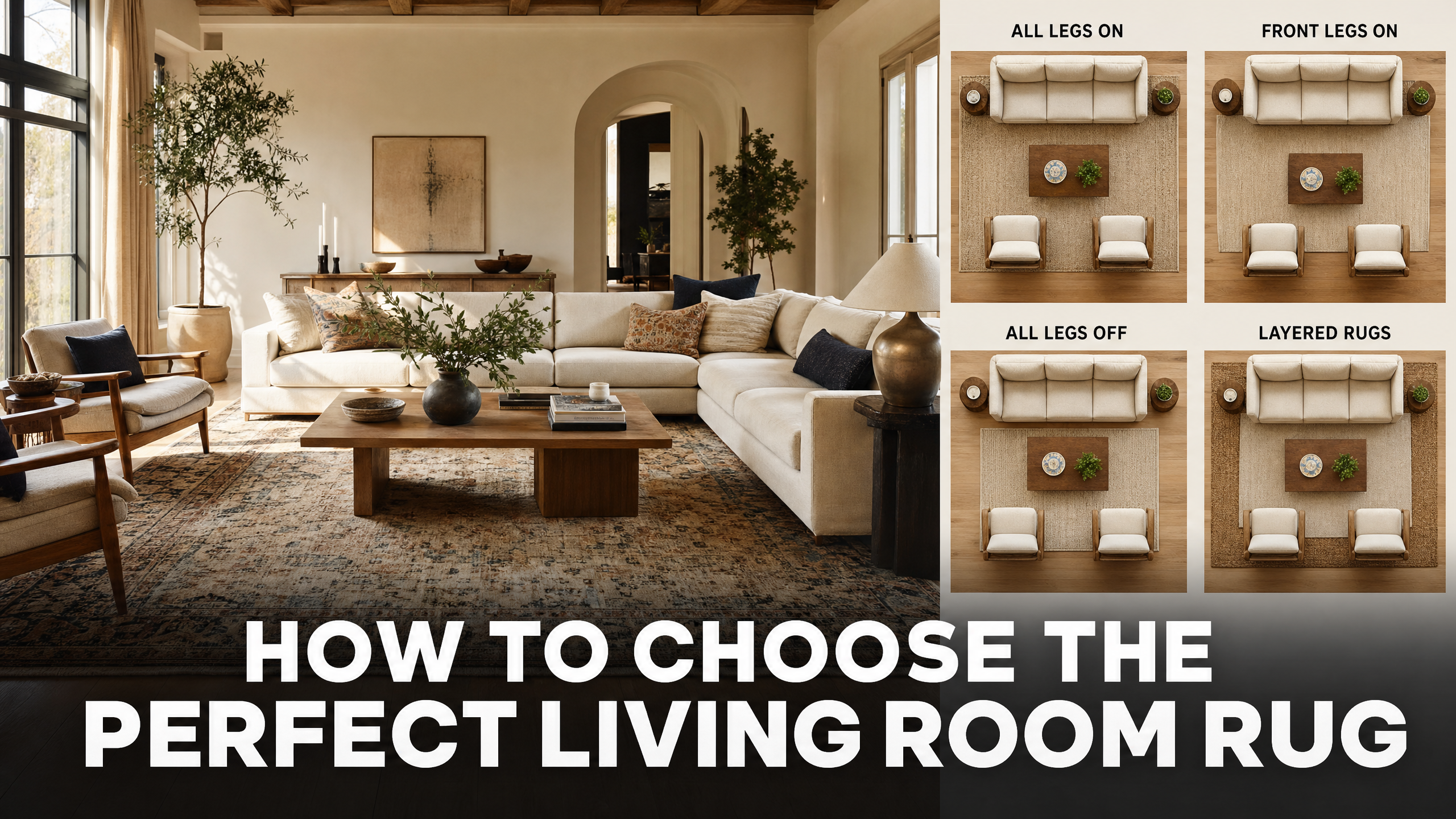 How To Choose The Perfect Living Room Rugs?