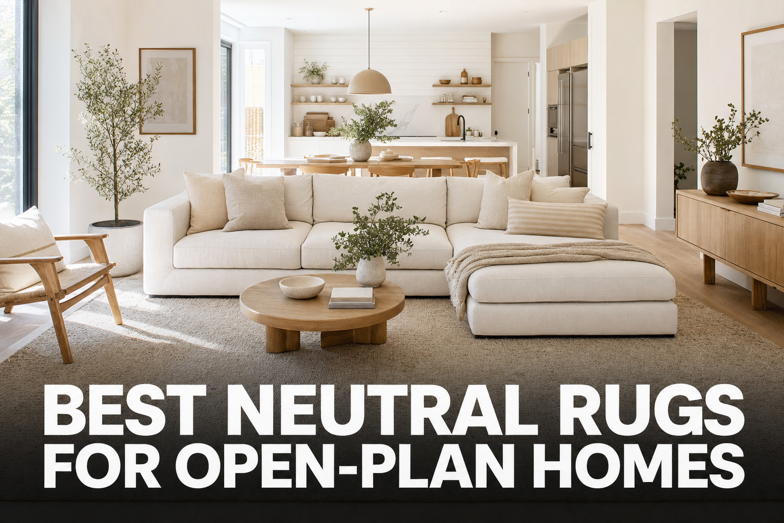 Best Neutral Rugs for Open-Plan Homes: Grounding a Big Space Without Walls