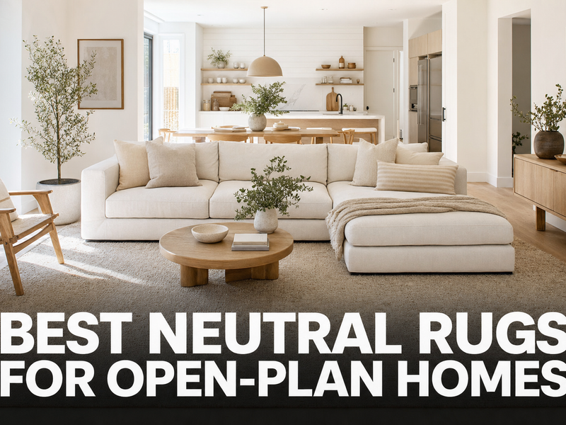 Best Neutral Rugs for Open-Plan Homes: Grounding a Big Space Without Walls