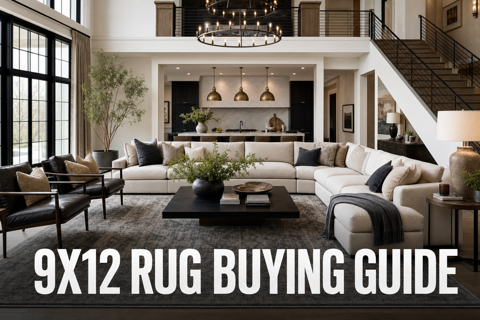 9x12 Rug Size Guide: Living Room, Dining Room & King Bed Placement