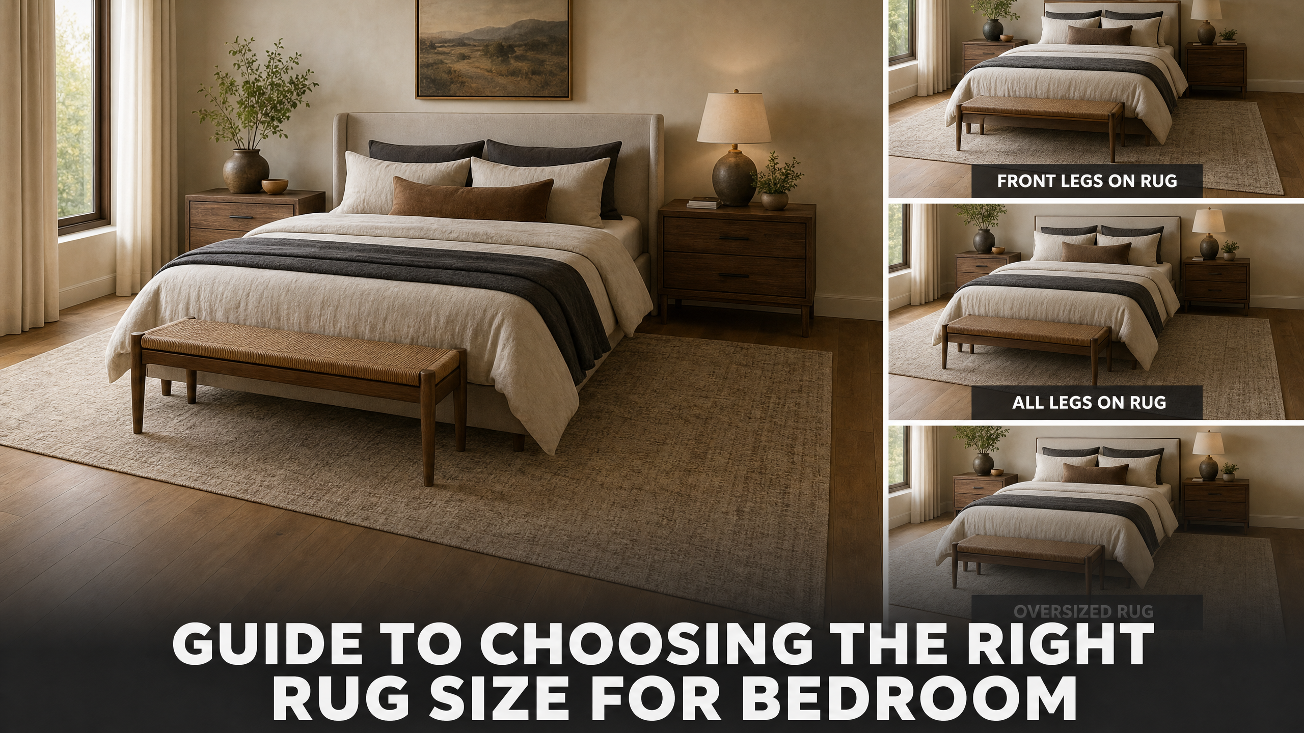 Guide to Choosing the Right Rug Size for Bedroom