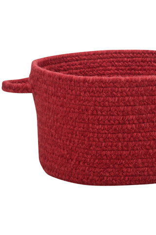 Heathered Scarlet Red Solid Area Rug