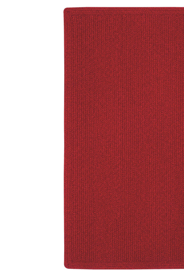 Heathered Scarlet Red Solid Area Rug