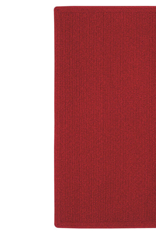 Heathered Scarlet Red Solid Area Rug