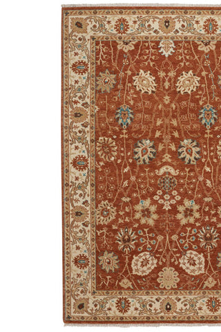 Ashia Rust Ivory Area Rug