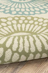 100% Polypropylene Vintage  Indoor/Outdoor Area Rug