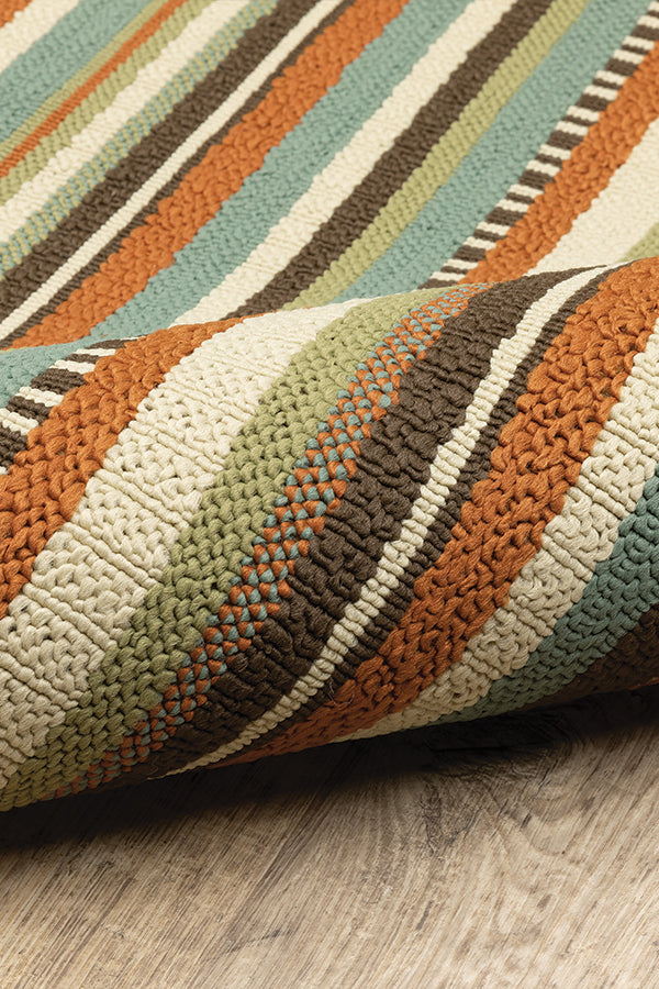 100% Polypropylene Vintage  Indoor/Outdoor Area Rug