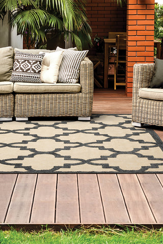 100% Polypropylene Vintage  Indoor/Outdoor Area Rug
