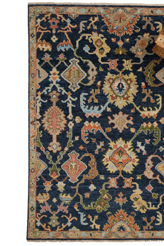 Charise-Palmette Dark Denim Area Rug