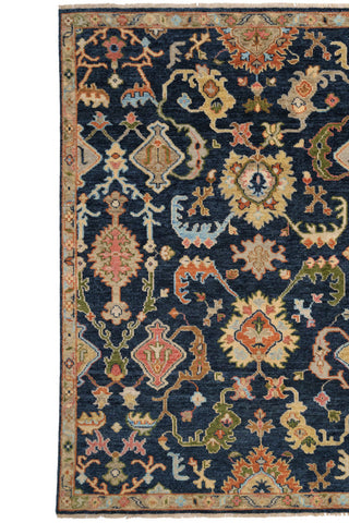 Charise-Palmette Dark Denim Area Rug