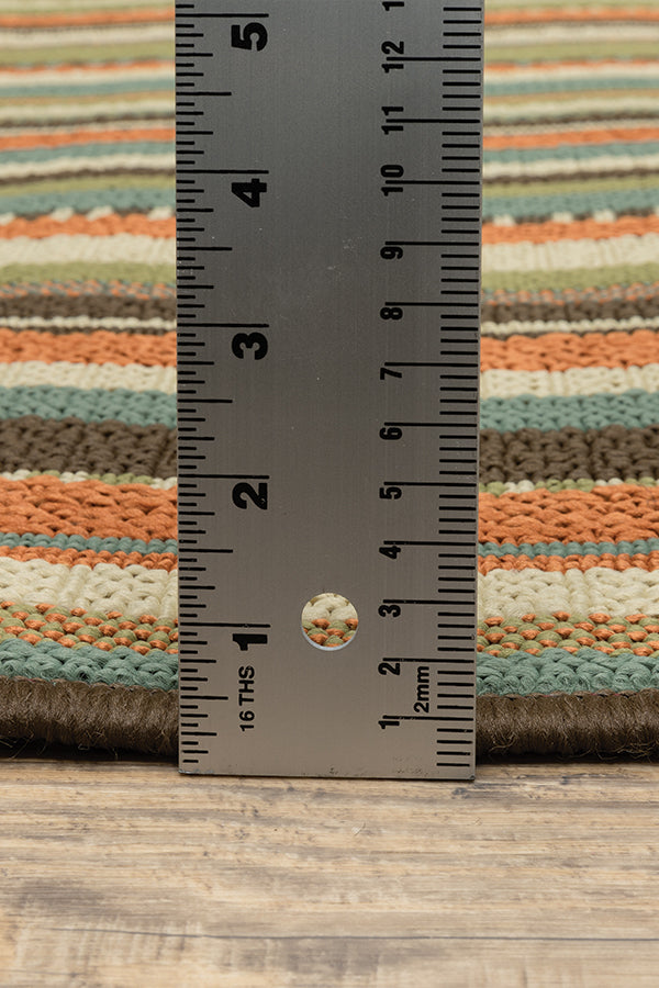 100% Polypropylene Vintage  Indoor/Outdoor Area Rug