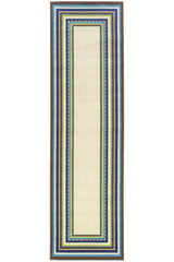 100% Polypropylene Vintage  Indoor/Outdoor Area Rug