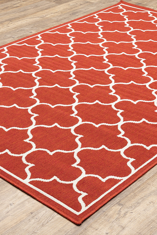 100% Polypropylene Vintage  Indoor/Outdoor Area Rug