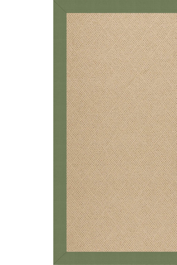 Creative Concepts-Cane Wicker Canvas Citron Area Rug