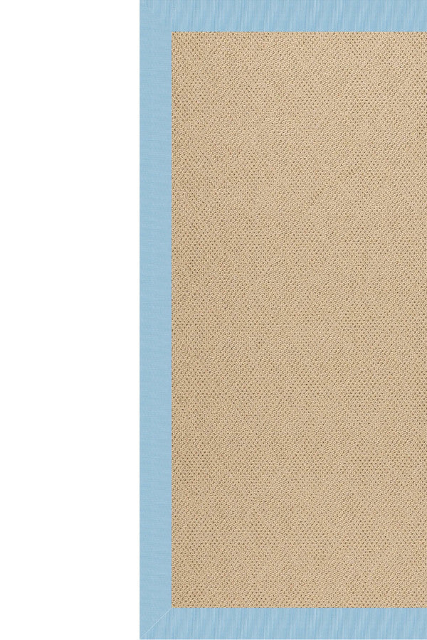 Creative Concepts-Cane Wicker Canvas Air Blue Area Rug