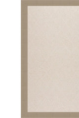 Creative Concepts-White Wicker Canvas Linen Area Rug