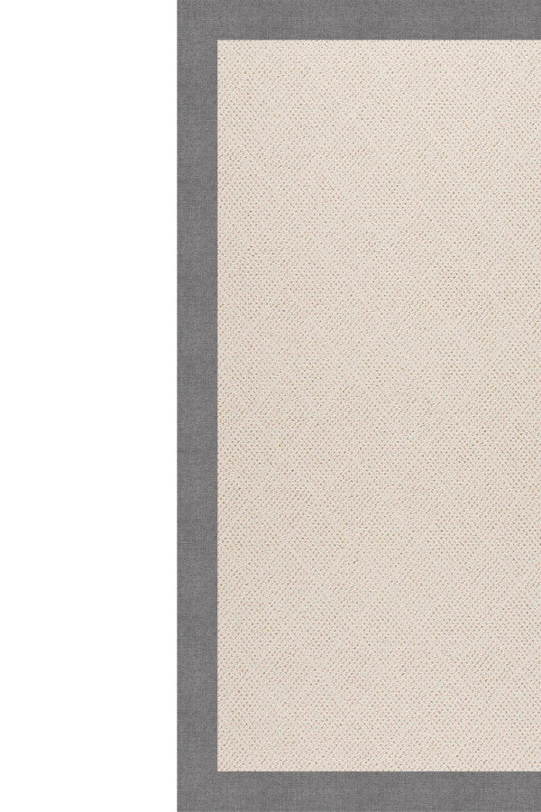 Creative Concepts-White Wicker Canvas Slate Area Rug