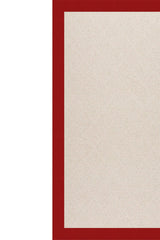 Creative Concepts-White Wicker Canvas Jockey Red Area Rug