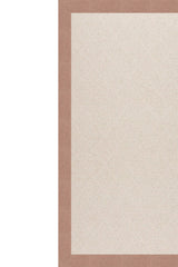 Creative Concepts-White Wicker Cast Petal Area Rug