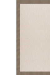 Creative Concepts-White Wicker Canvas Taupe Area Rug