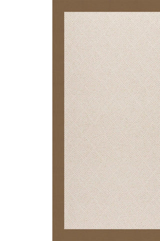 Creative Concepts-White Wicker Canvas Cocoa Area Rug