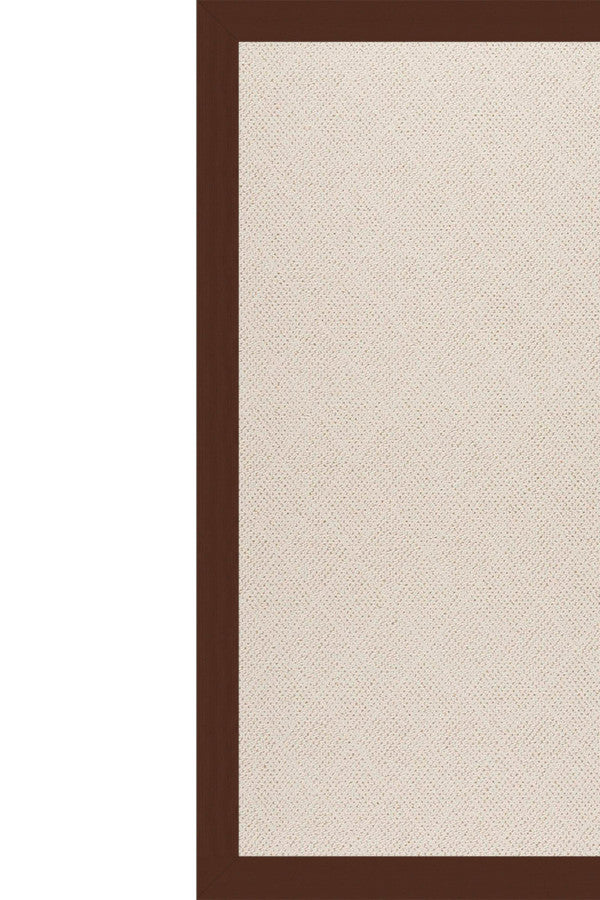 Creative Concepts-White Wicker Canvas Bay Brown Area Rug