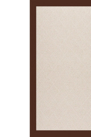 Creative Concepts-White Wicker Canvas Bay Brown Area Rug