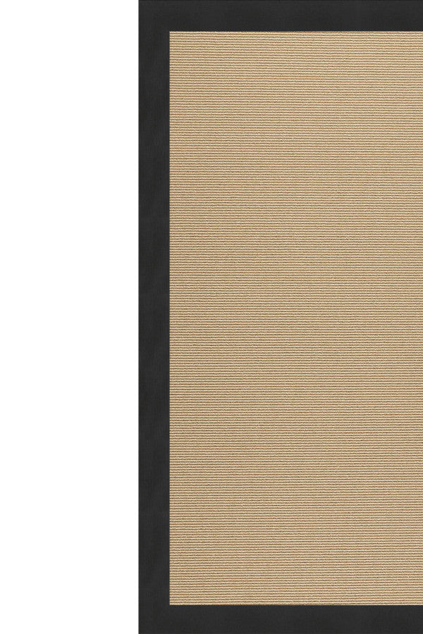 Creative Concepts-Sisal Canvas Black Area Rug