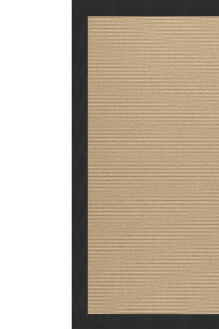 Creative Concepts-Sisal Canvas Black Area Rug