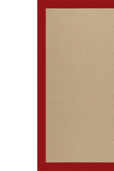 Creative Concepts-Sisal Canvas Jockey Red Area Rug