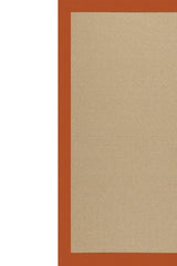 Creative Concepts-Sisal Canvas Rust Area Rug