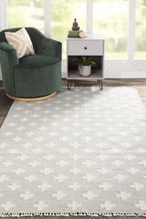 Handwoven Wool Geometric Rug – Topanga Lucille(TOP-1)