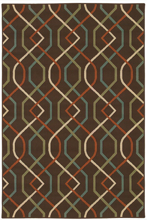 100% Polypropylene Vintage  Indoor/Outdoor Area Rug