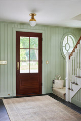Dorset DOR-1 Green Printed Area Rug – 100% Polyester Indoor Rug