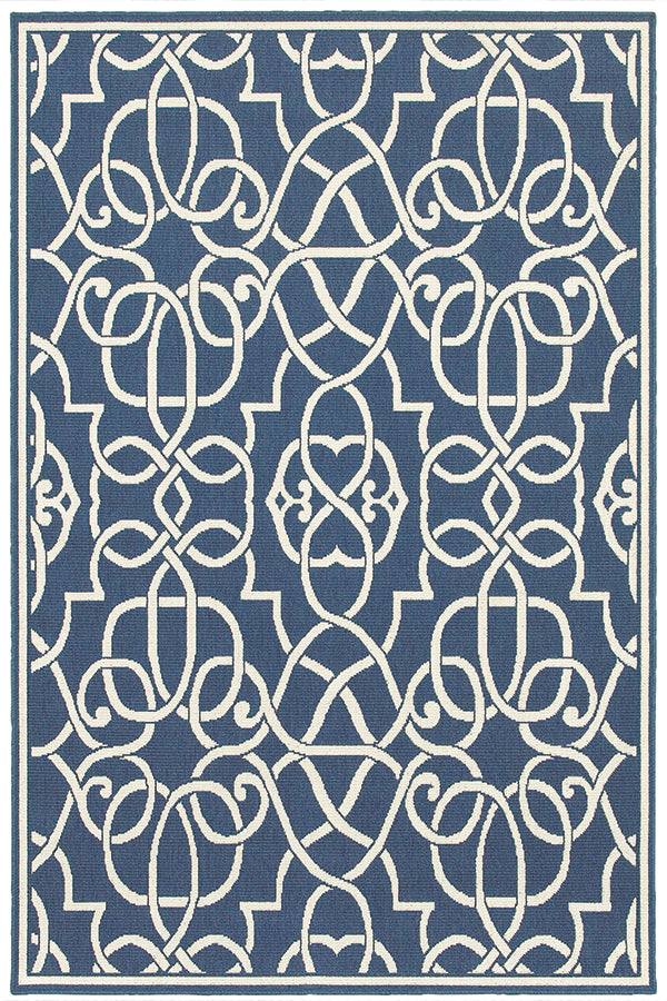 100% Polypropylene Vintage  Indoor/Outdoor Area Rug