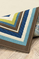 100% Polypropylene Vintage  Indoor/Outdoor Area Rug