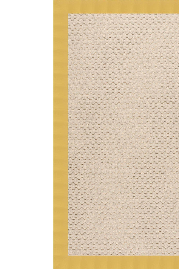 Creative Concepts-Beach Sisal Canvas Canary Area Rug