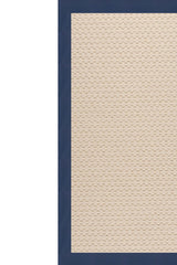 Creative Concepts-Beach Sisal Canvas Navy Area Rug