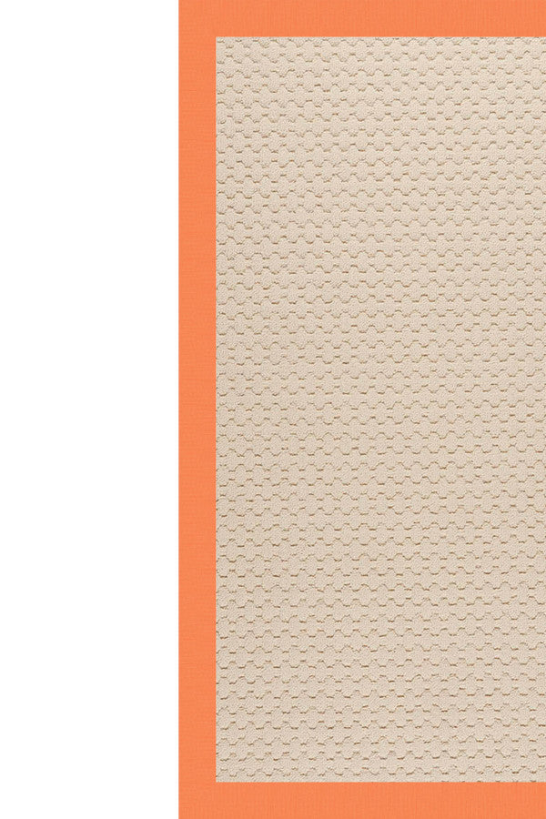 Creative Concepts-Beach Sisal Canvas Tangerine Area Rug
