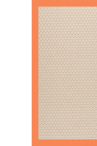 Creative Concepts-Beach Sisal Canvas Tangerine Area Rug