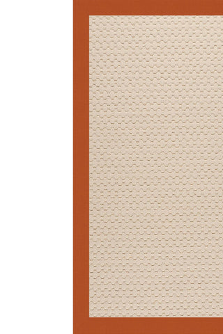 Creative Concepts-Beach Sisal Canvas Rust Area Rug