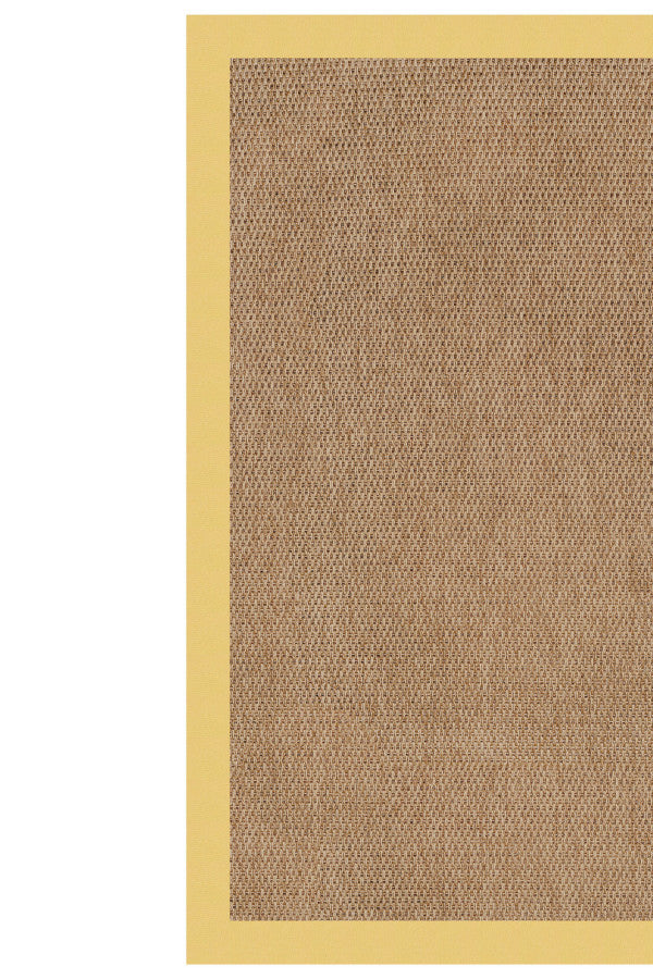 Islamorada-Basketweave Canvas Canary Area Rug