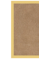 Islamorada-Basketweave Canvas Canary Area Rug
