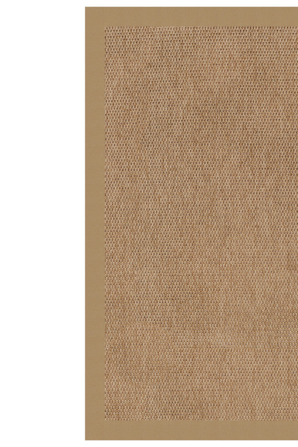 Islamorada-Basketweave Canvas Linen Area Rug